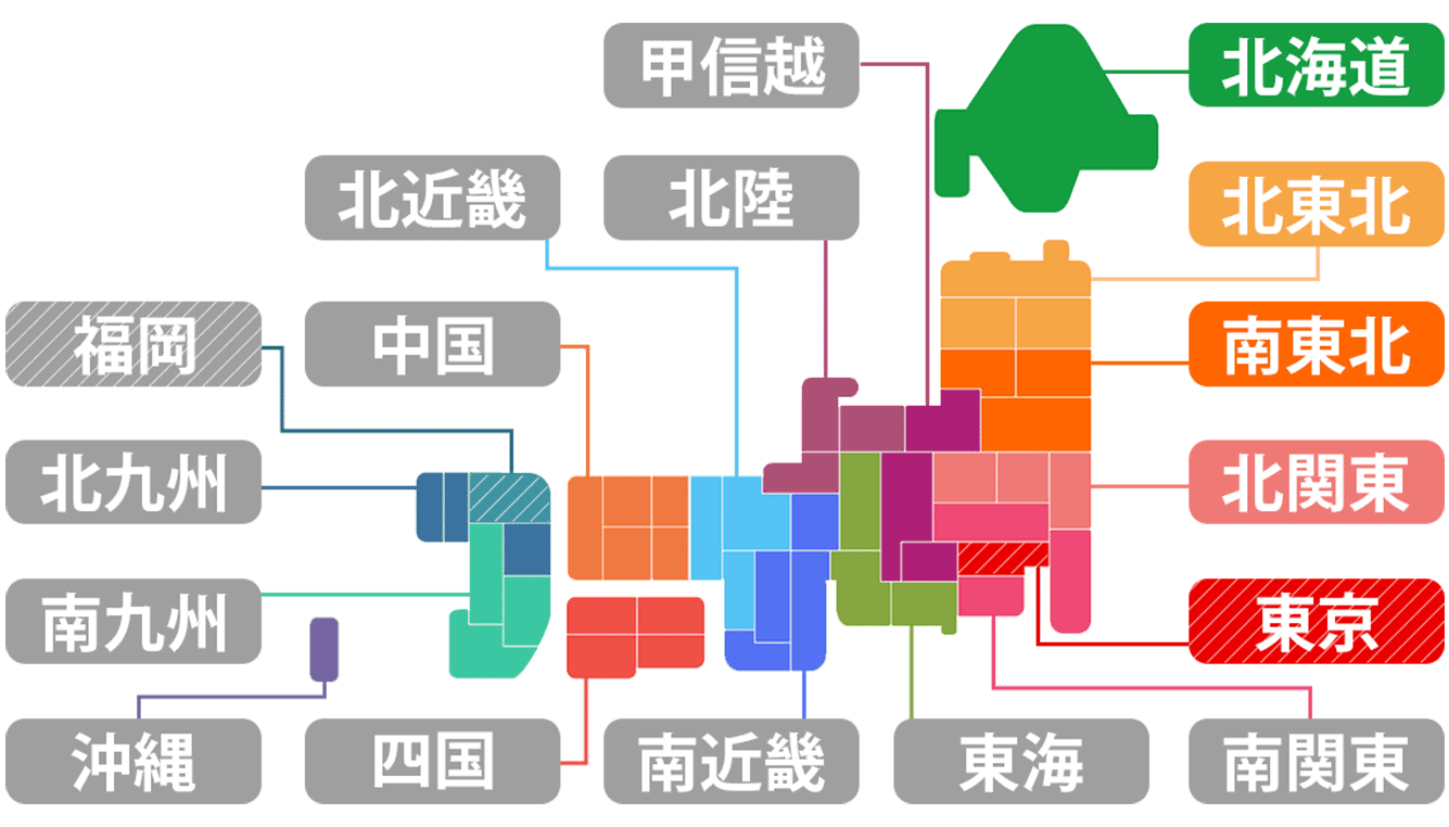 お土産ランキング全国マップ