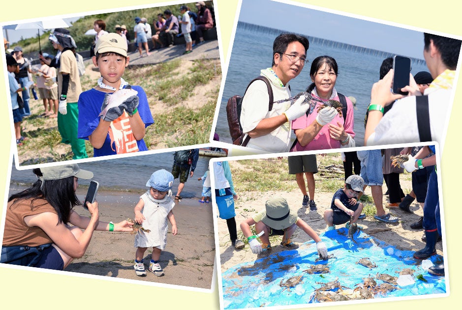 地引網体験会場の様子