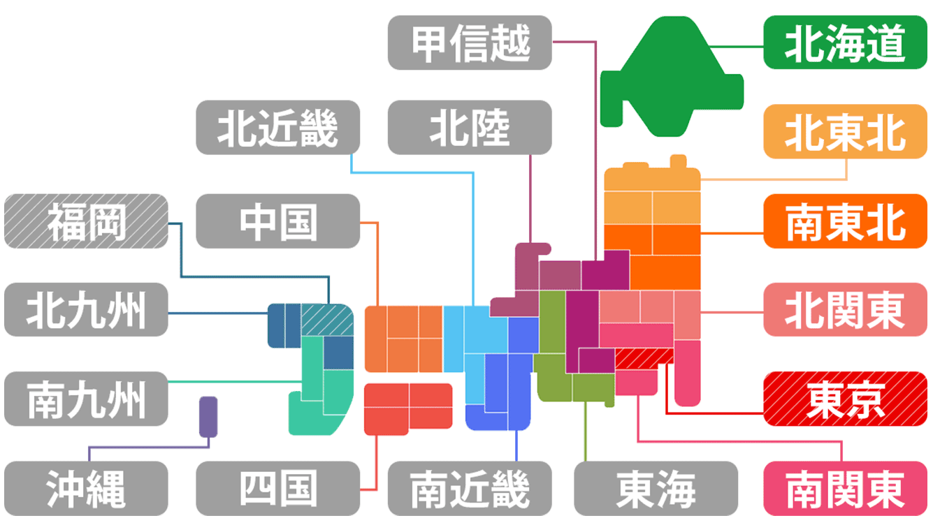 お土産ランキング全国マップ