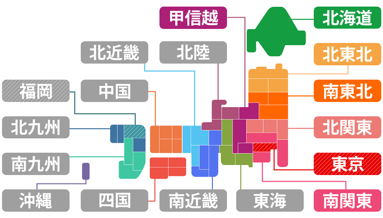 お土産ランキング全国マップ