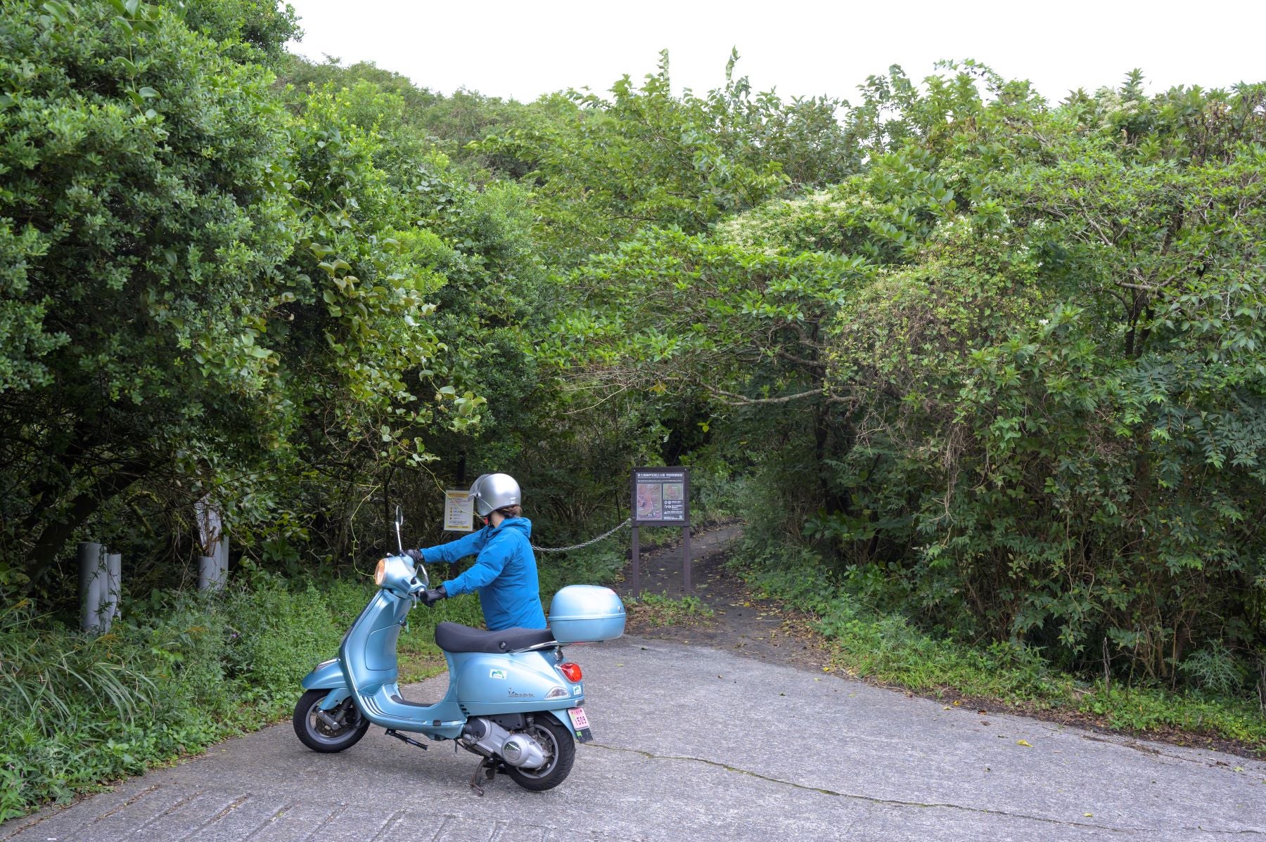 月と砂漠ライン駐車場