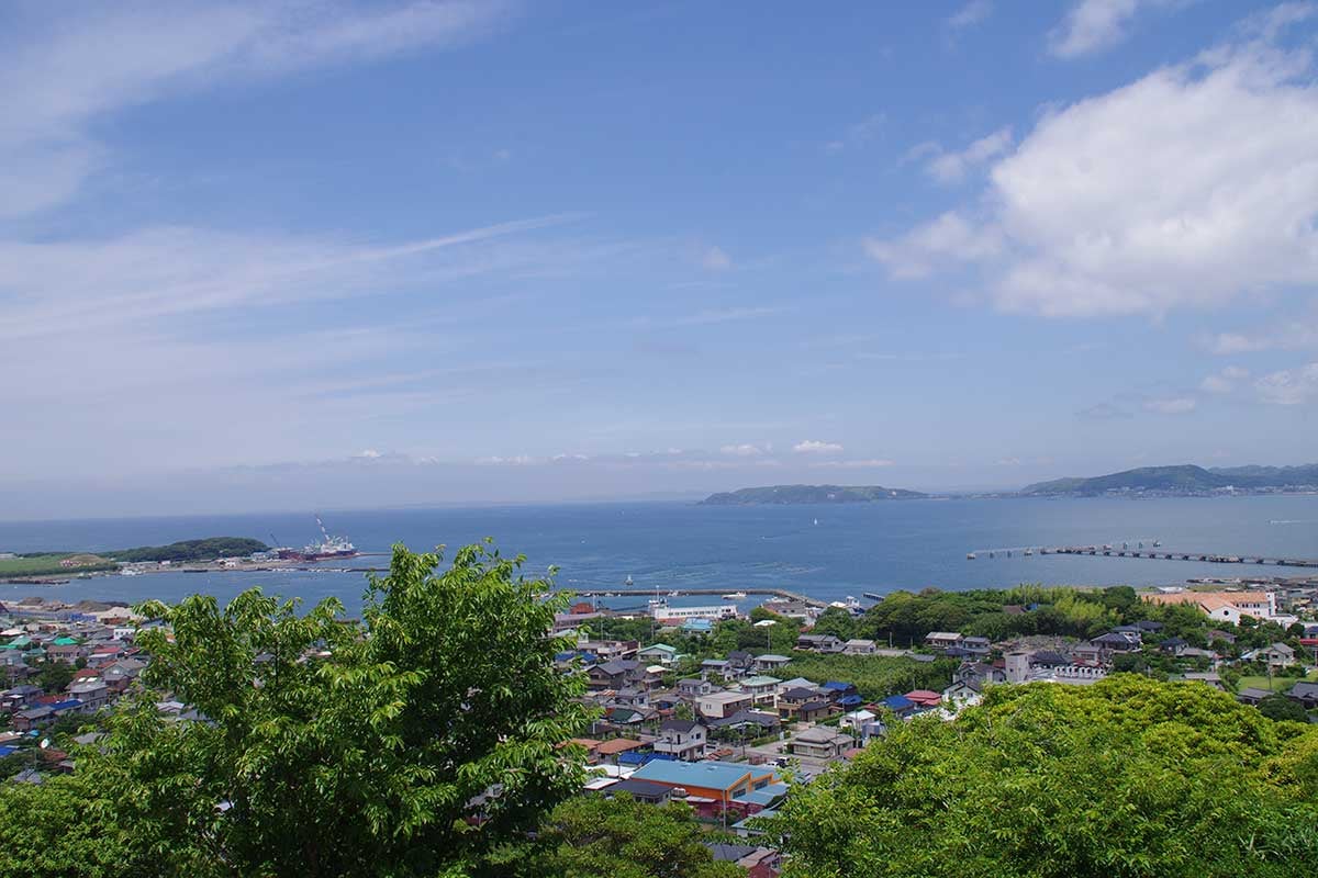 館山城本丸からの眺望