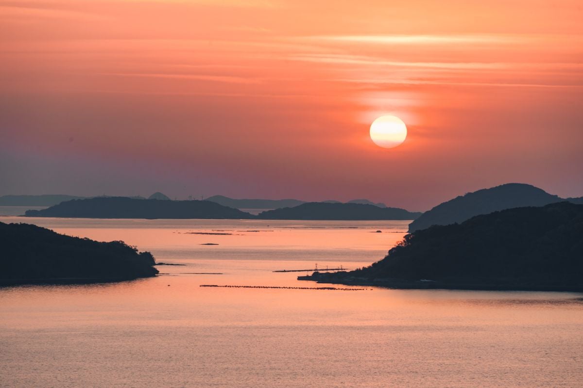 夕日がとても奇麗