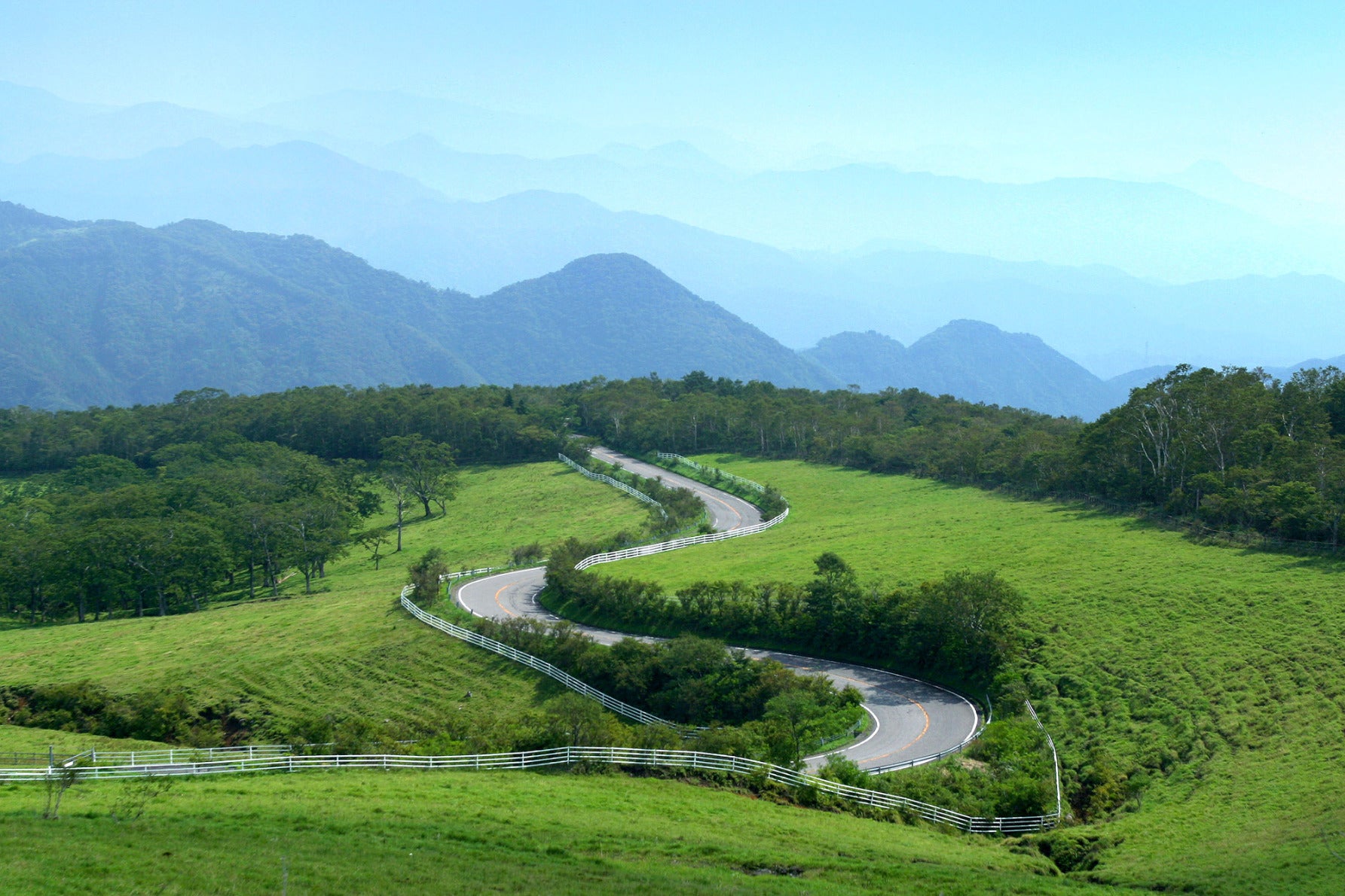 霧降高原道路