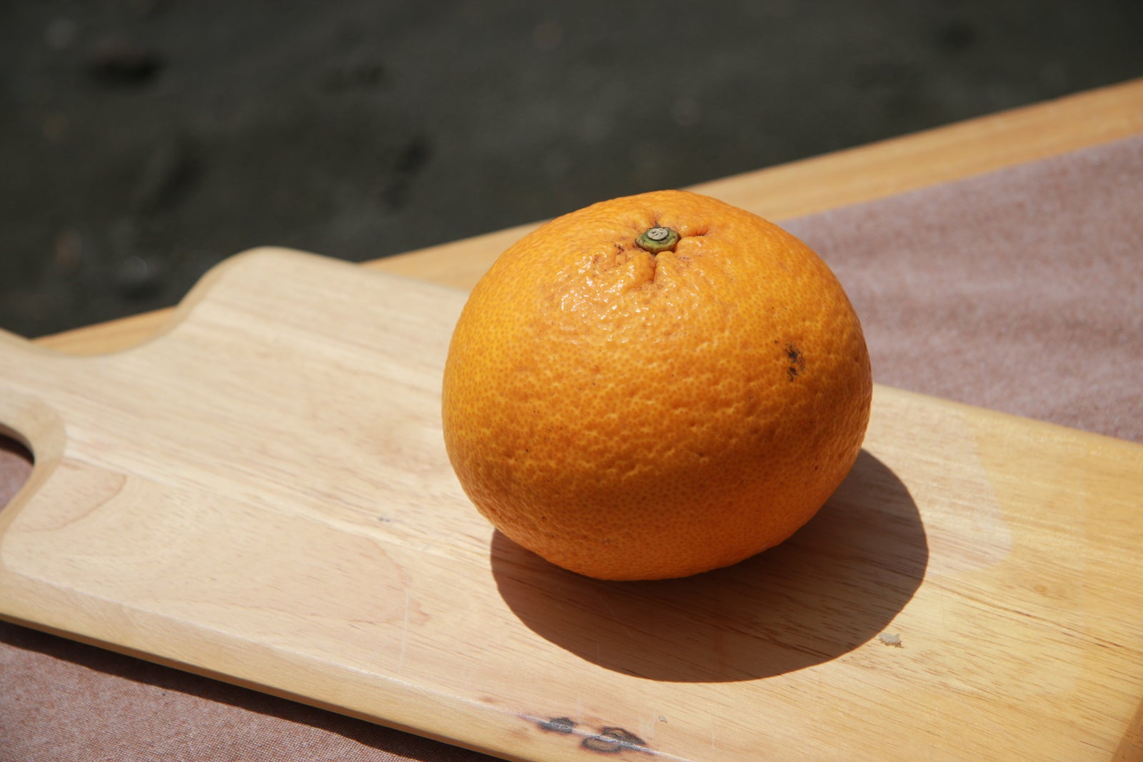 丸いままの甘夏