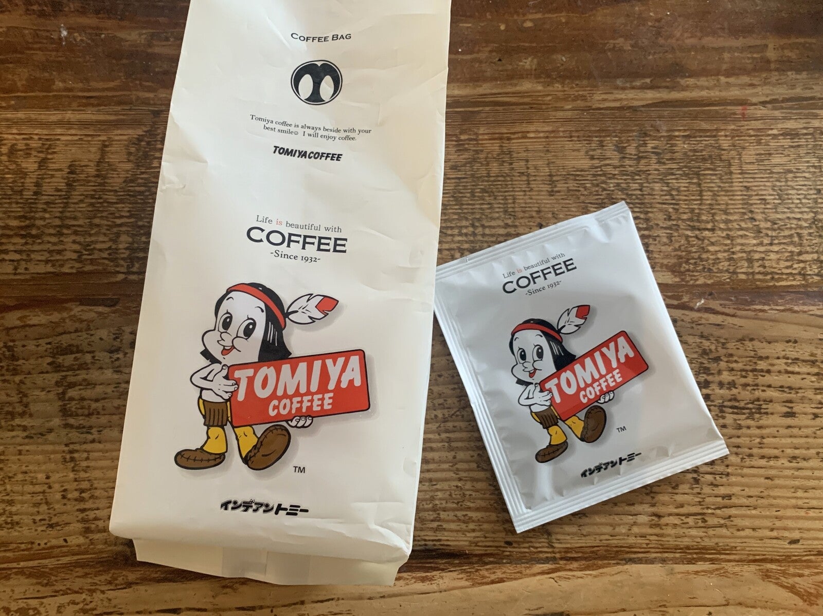 トミヤコーヒーのドリップバッグのパッケージ画像