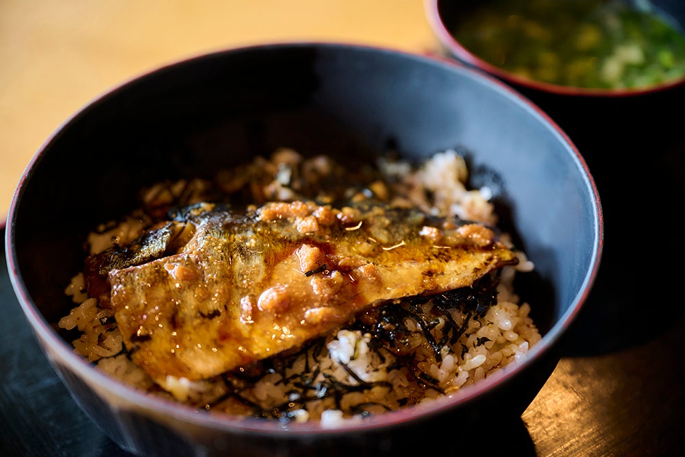 卵入りのニシン親子丼