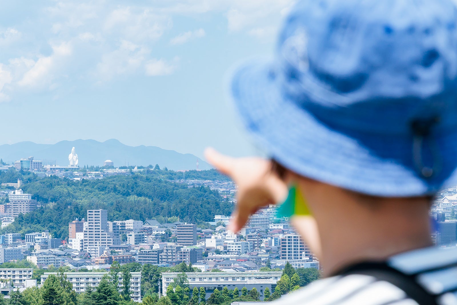 青葉山公園から見える仙台大観音像