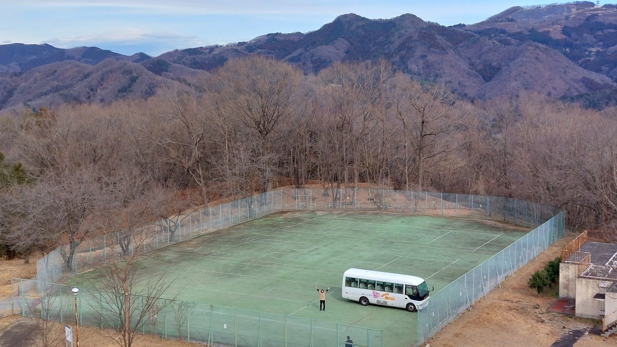 RVパーク ヘリテイジ美の山の車中泊サイト全景