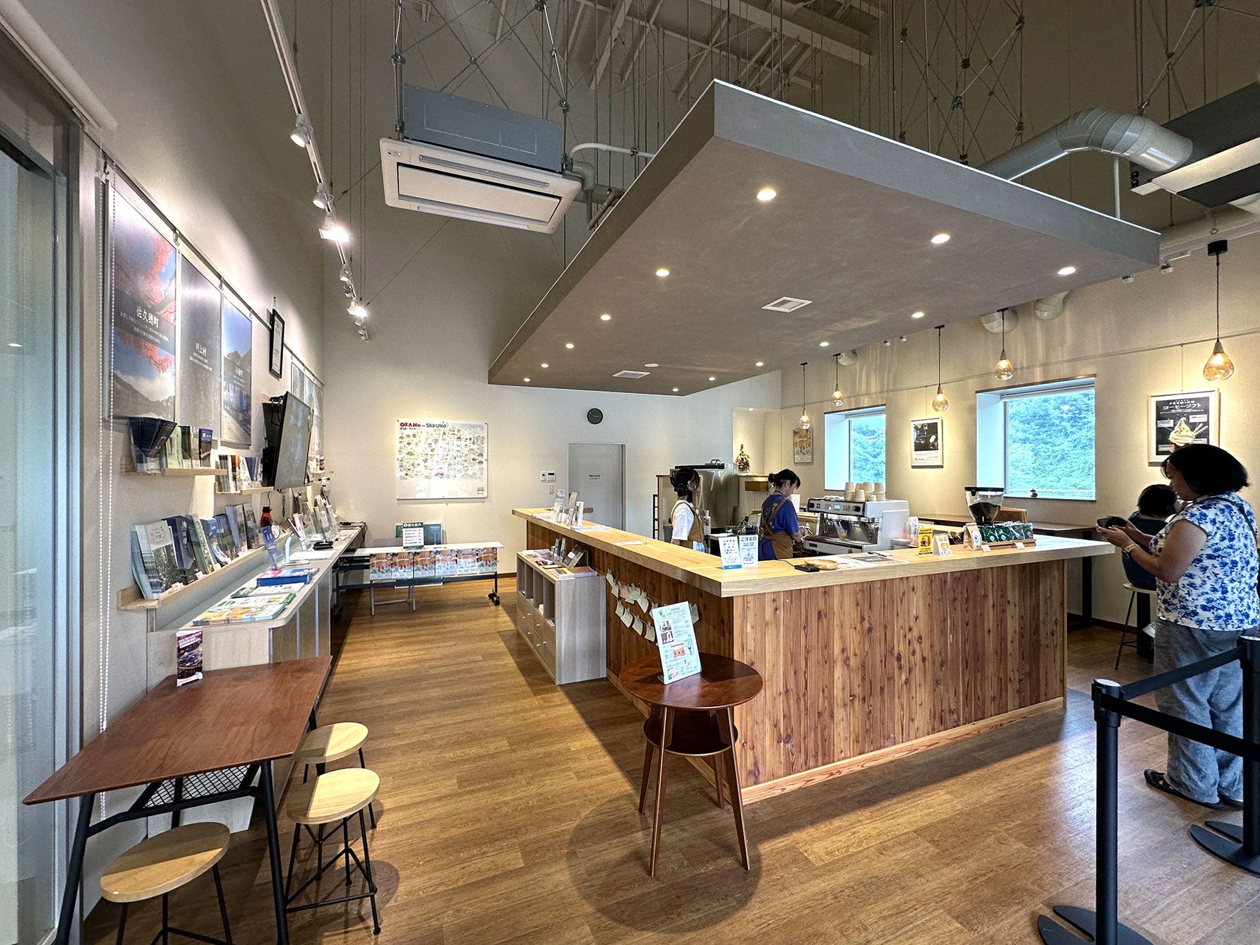 ビジターセンター内にあるカフェ