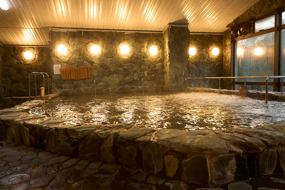 月ヶ谷温泉の大浴場
