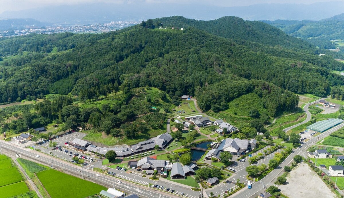 道の駅川場田園プラザの航空写真