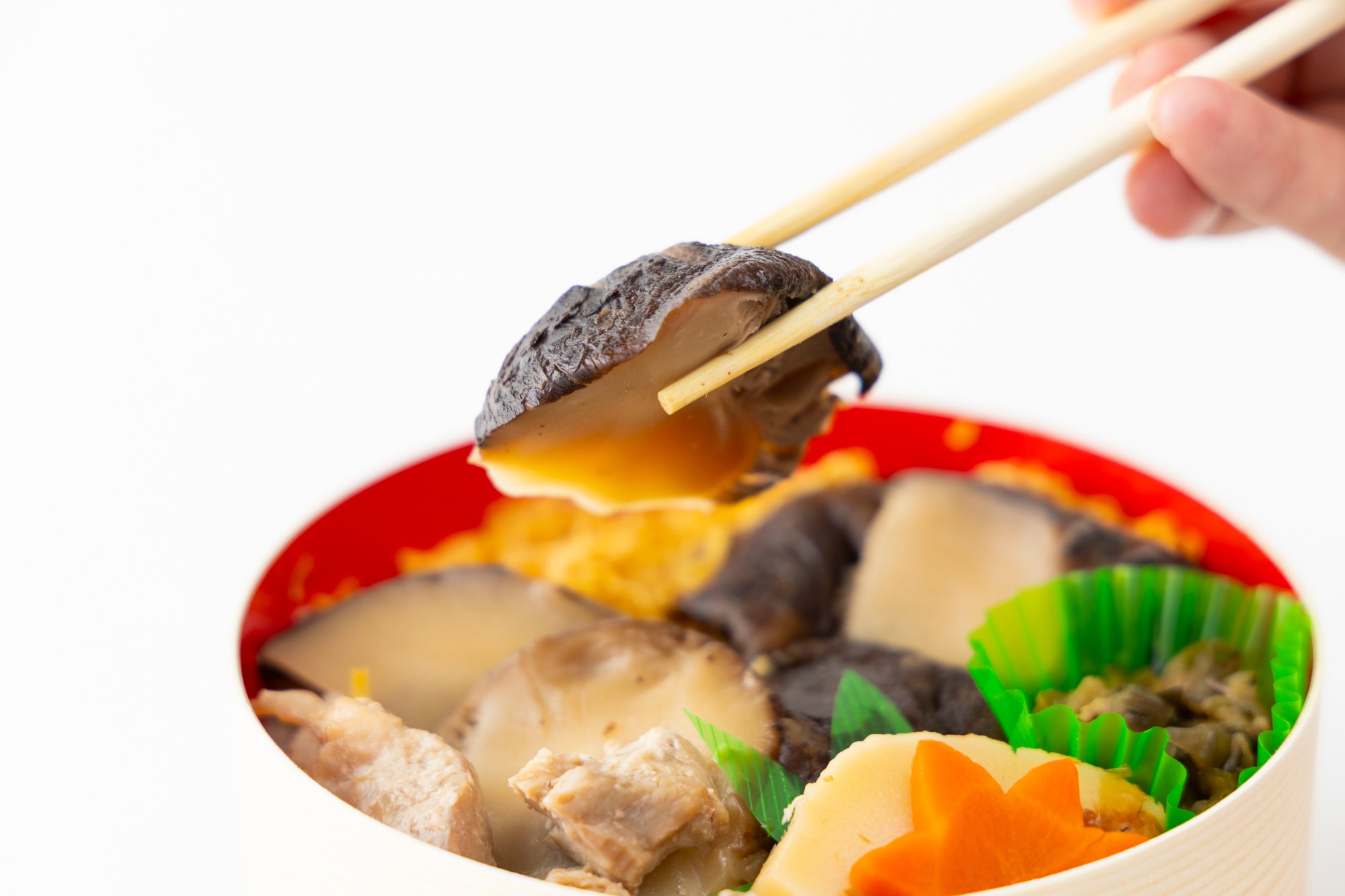 シイタケの肉厚なようす