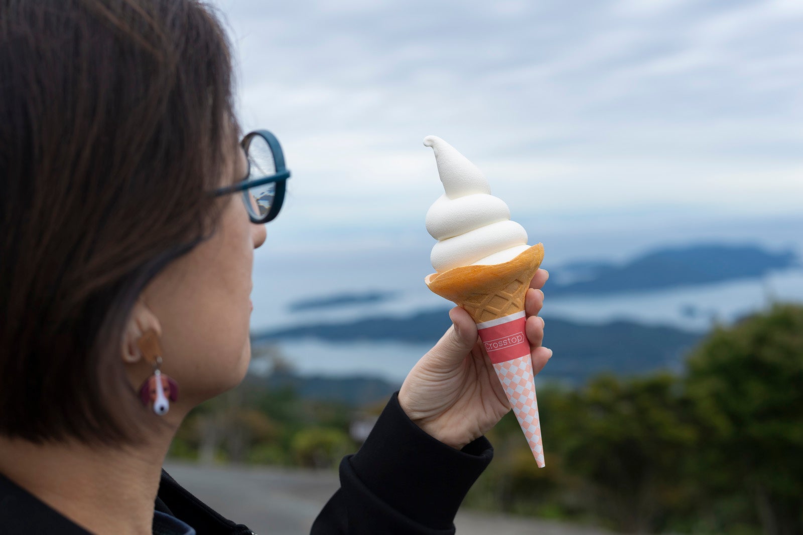雲のような見た目が特徴的な、天空のソフトクリーム