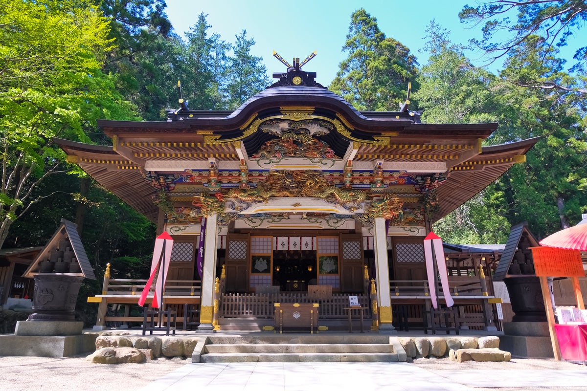 寳登山神社の正面