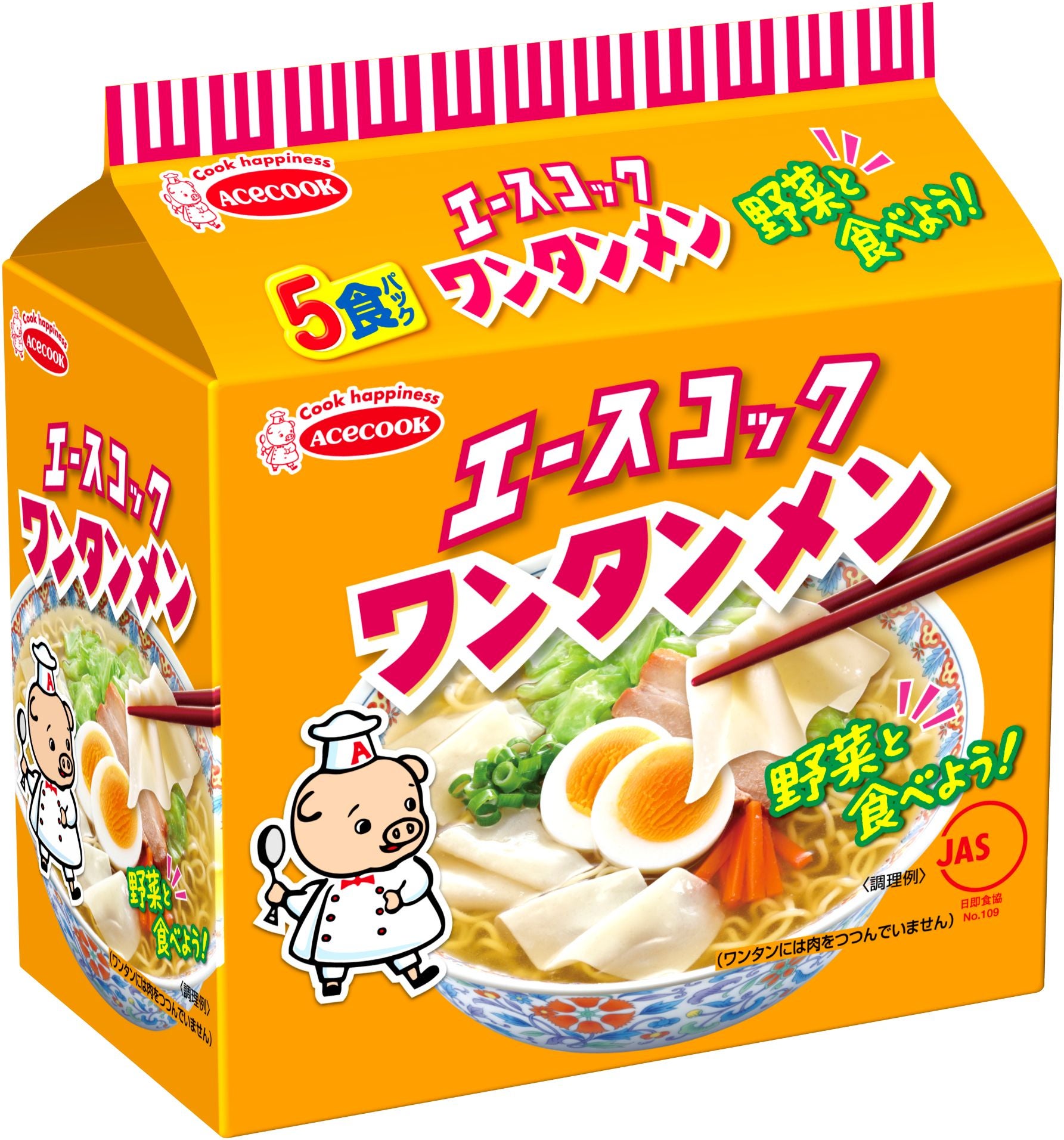 大阪府 エースコック「ワンタンメン」５食入り