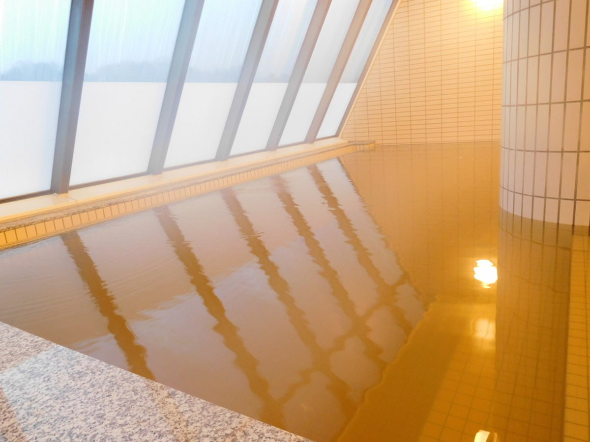 道の駅ならはの強塩泉の湯船