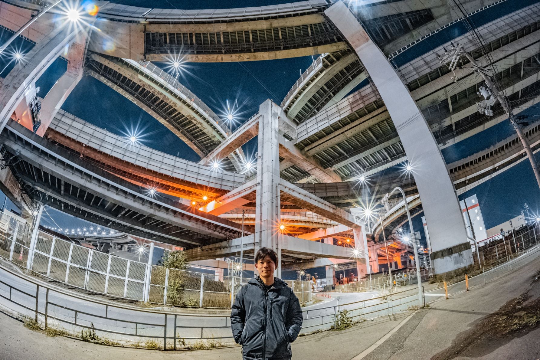 歩道が広いので自撮りも楽々