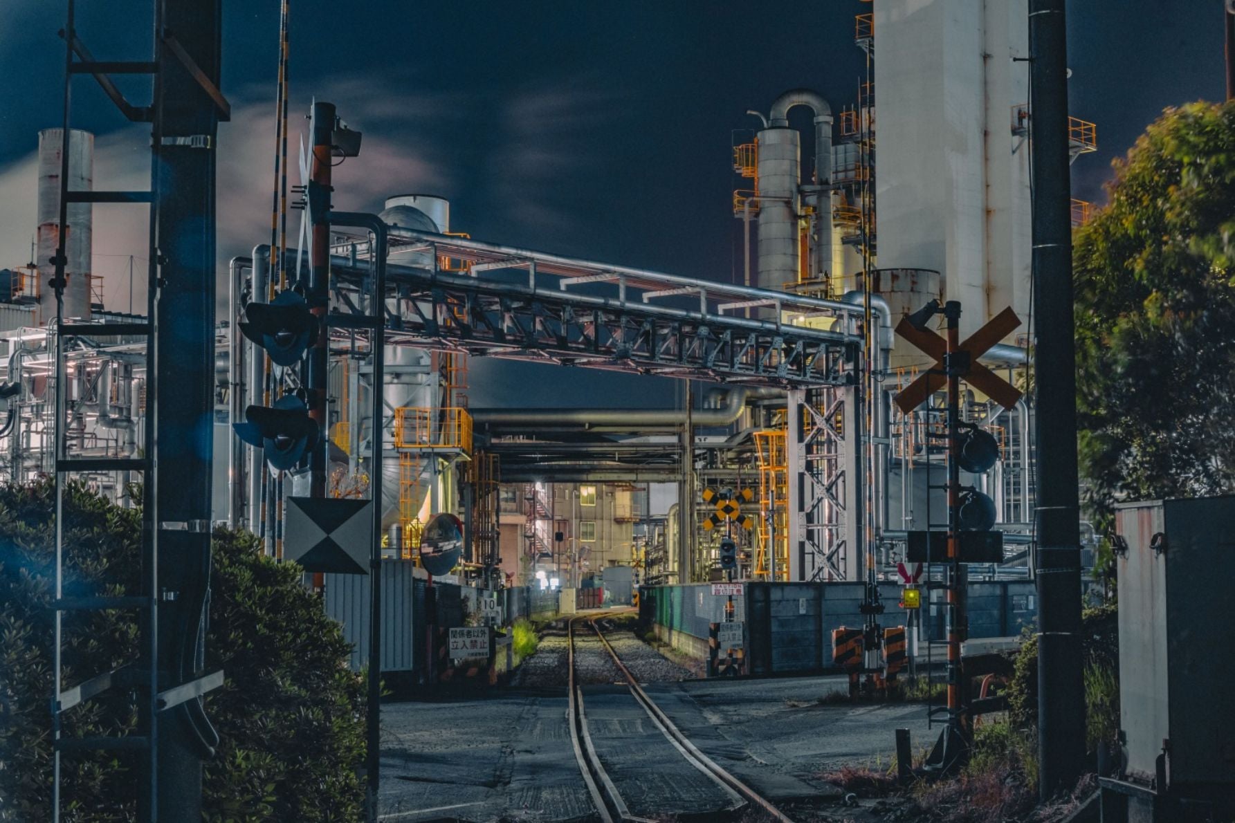 貨物線用の踏切