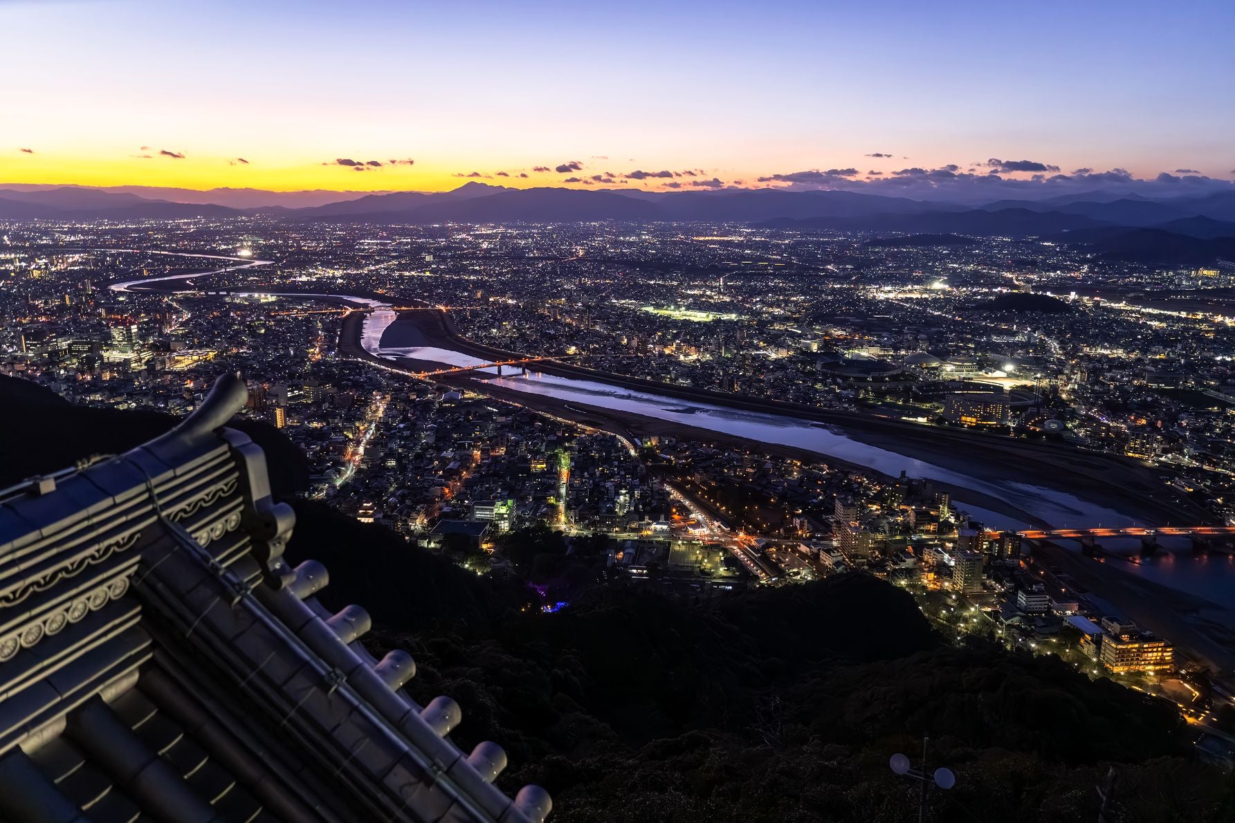 岐阜城夜景
