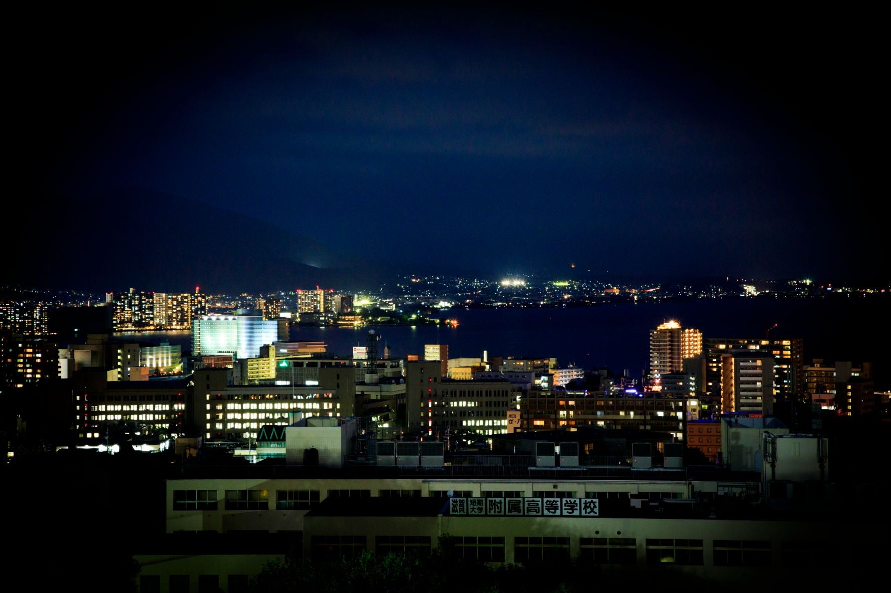 大津サービスエリア夜景