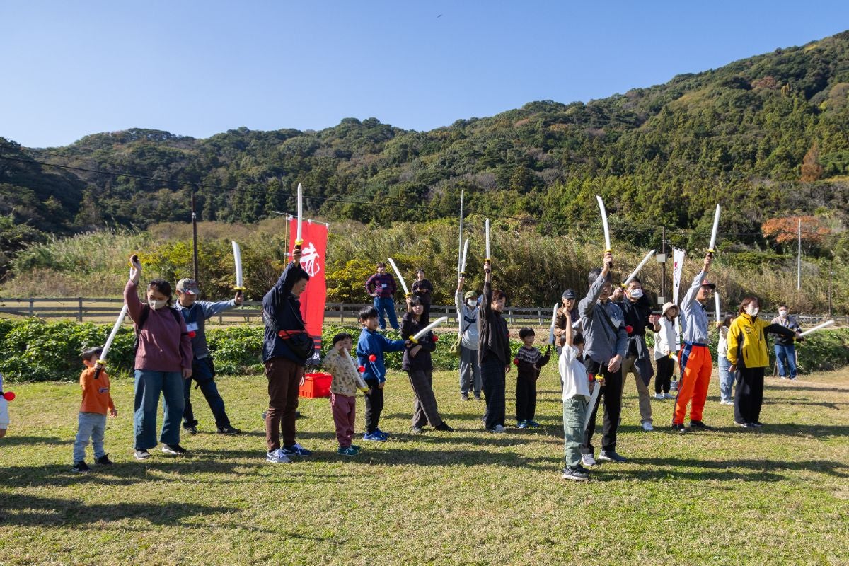 チャンバラ合戦の様子