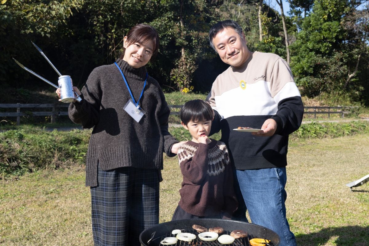 BBQに大満足の参加者たち