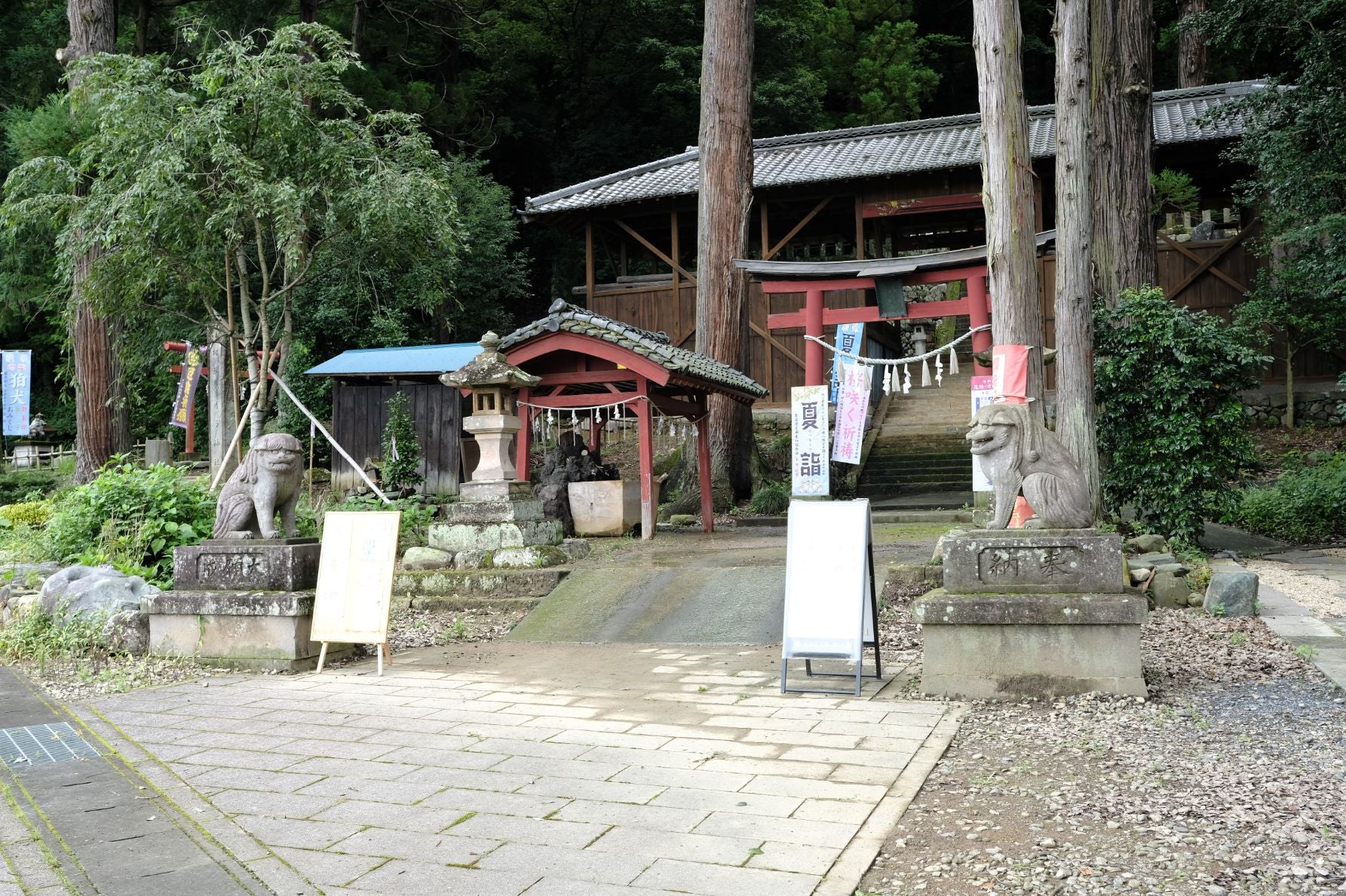 織田信長ゆかりの神社、小幡八幡宮。歴史ある境内で異彩を放つ、昭和初期のモダンな狛犬