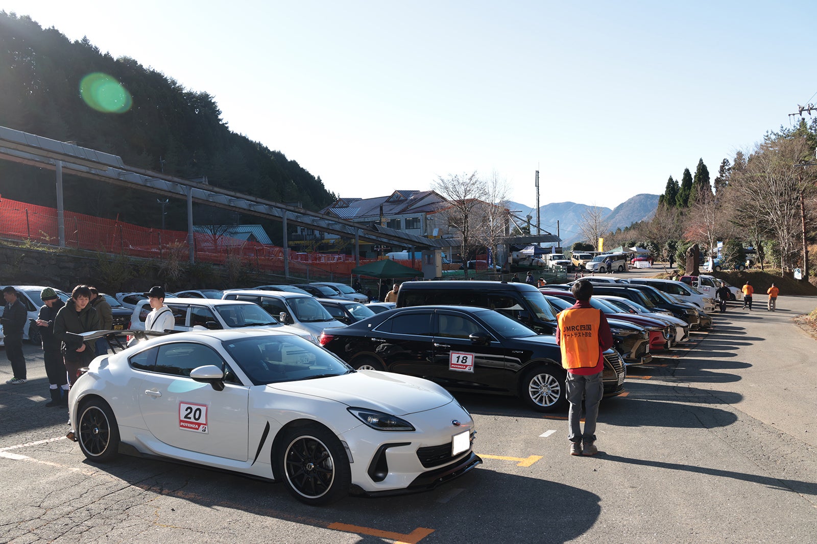 オートテストの競技風景