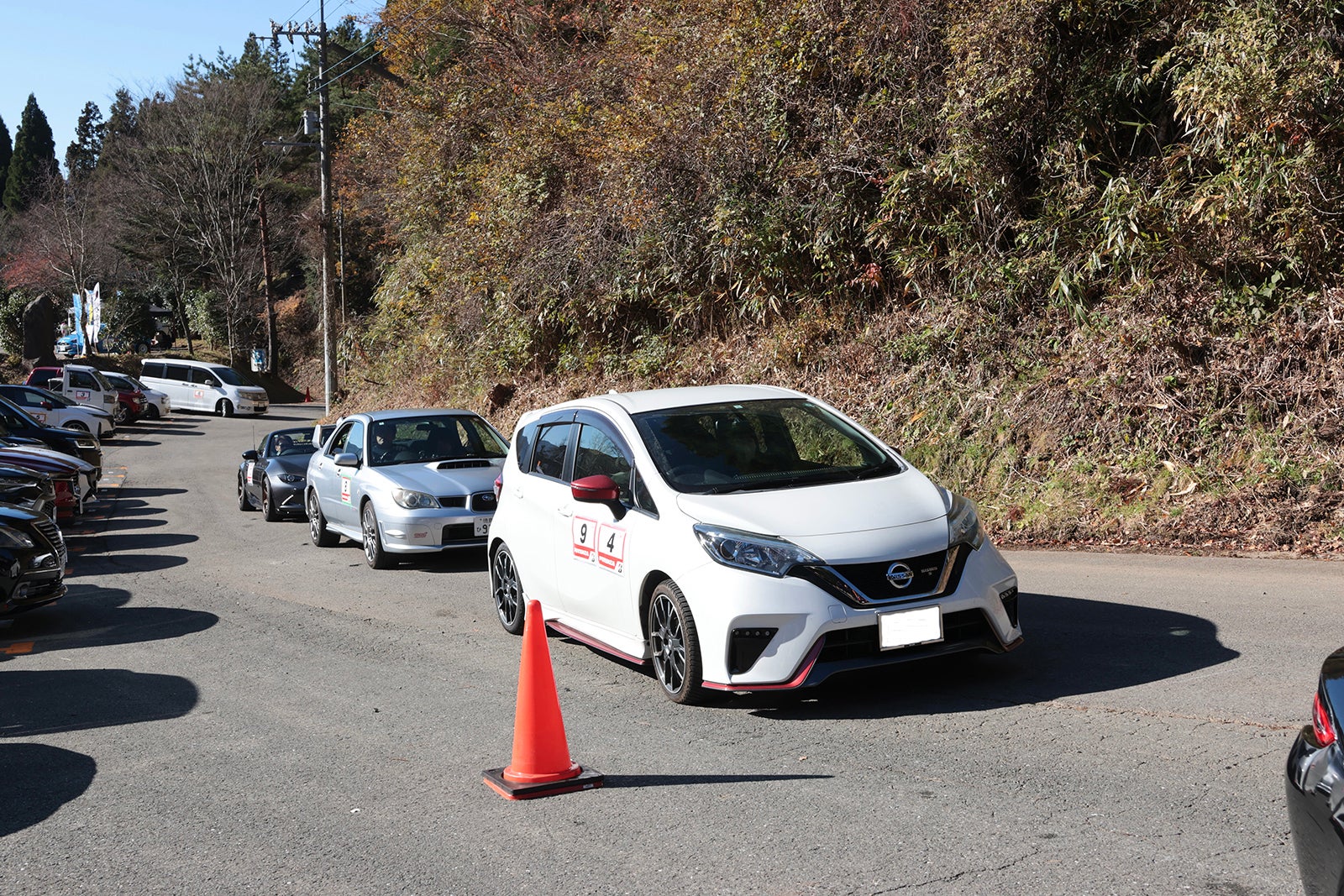 オートテストの競技風景