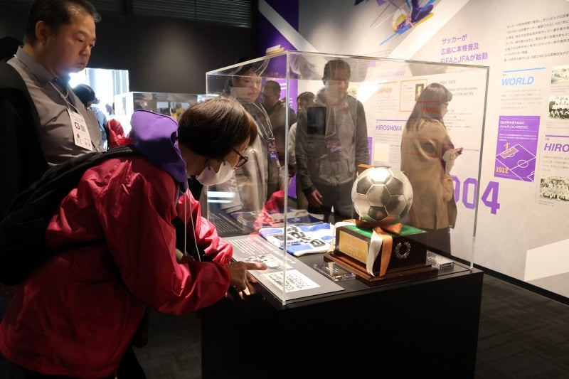 広島サッカーミュージアムの様子
