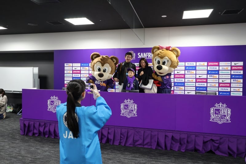 サンチェくんとフレッチェちゃんと記念撮影