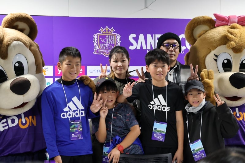 サンチェくんとフレッチェちゃんと記念撮影