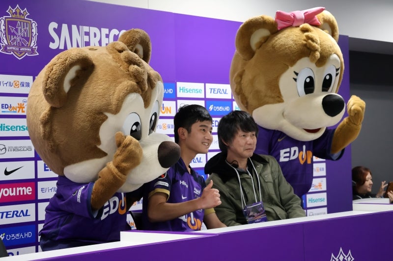 サンチェくんとフレッチェちゃんと記念撮影