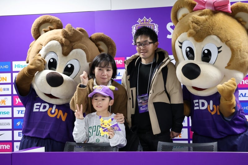 サンチェくんとフレッチェちゃんと記念撮影