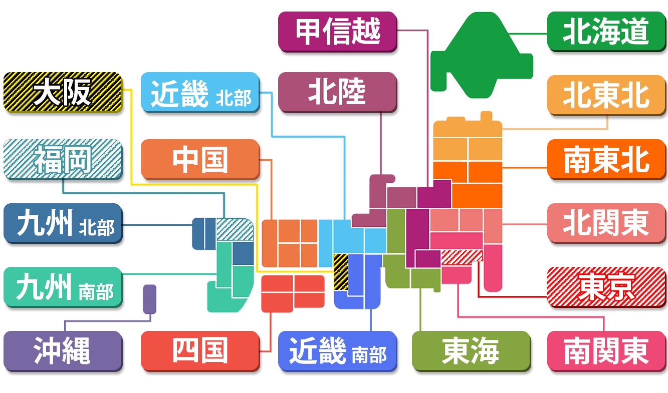 お土産ランキング全国マップ