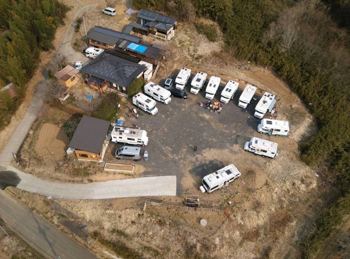 RVパークの航空写真