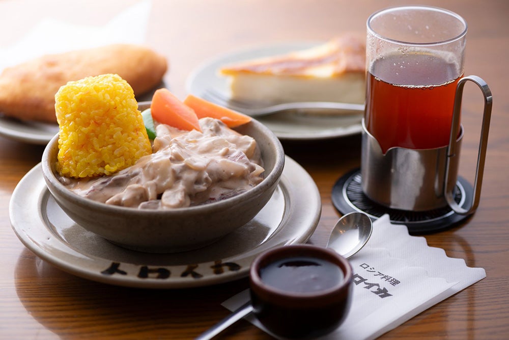 トロイカの人気メニュー「ビーフストロガノフ」