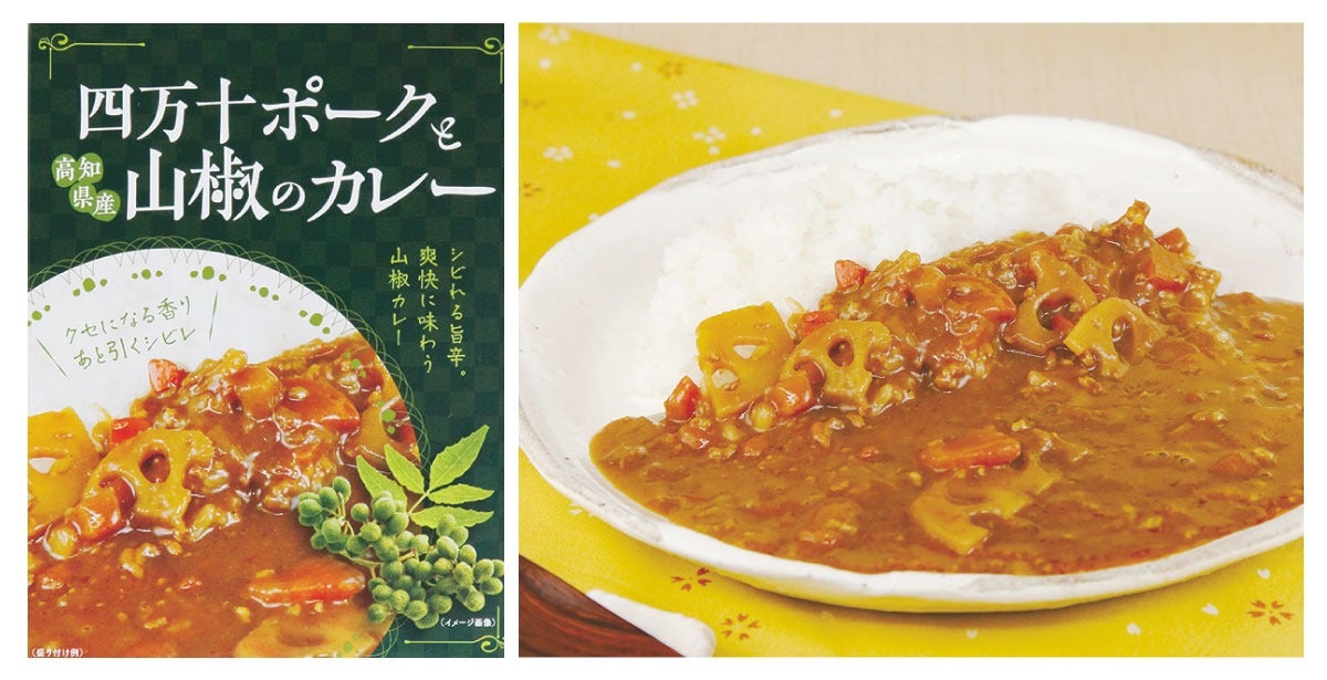 高知県特産品販売「四万十ポークと山椒のカレー」