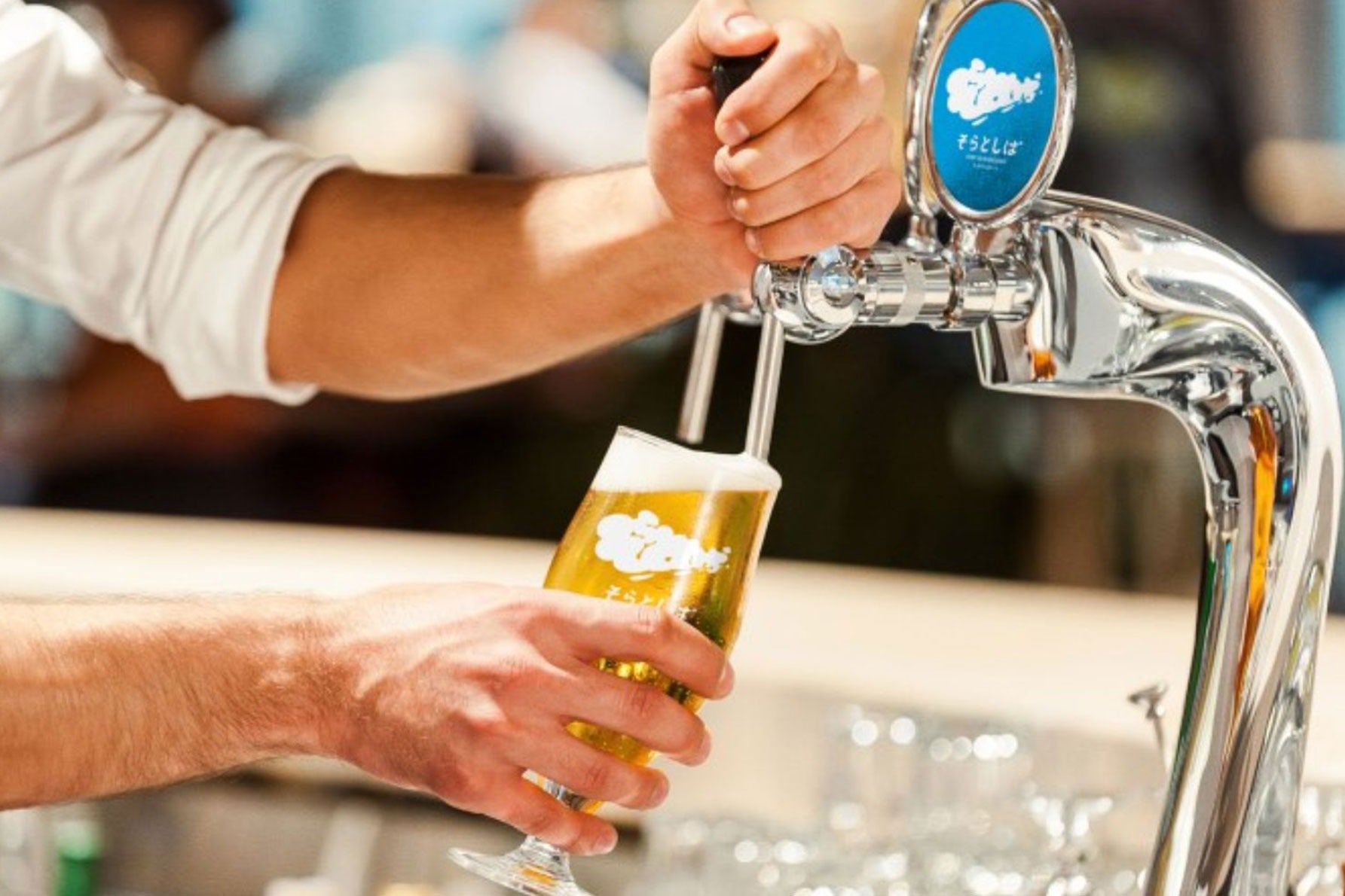 球場でつくった、ここでしか飲めないオリジナルのクラフトビールを提供　@H.N.F.