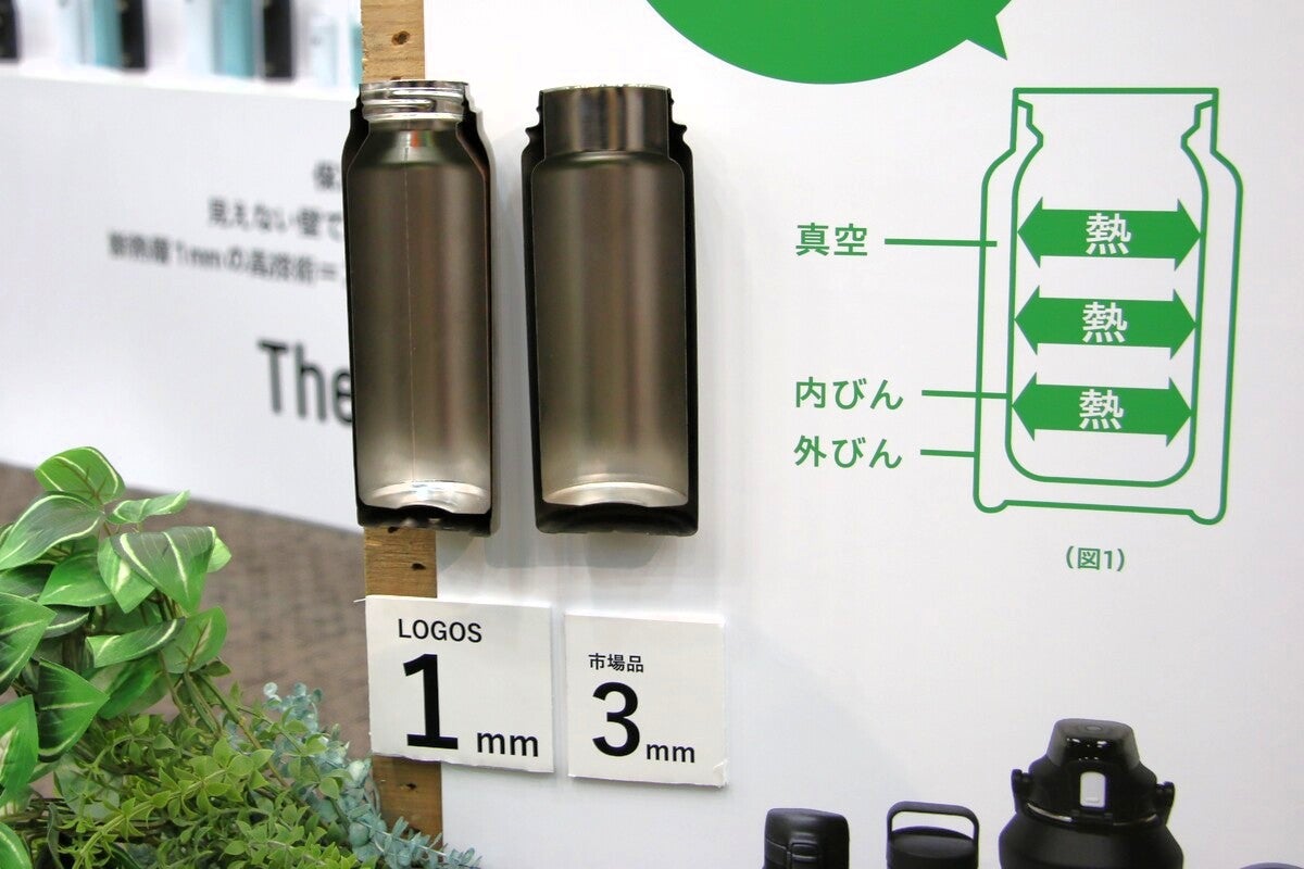 ステンレスボトルホルダーの断面