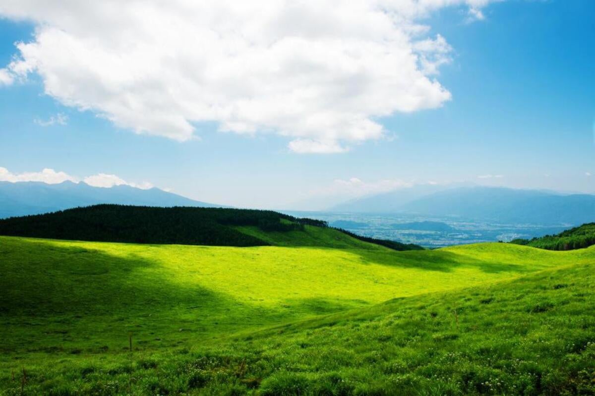 車山高原の風景