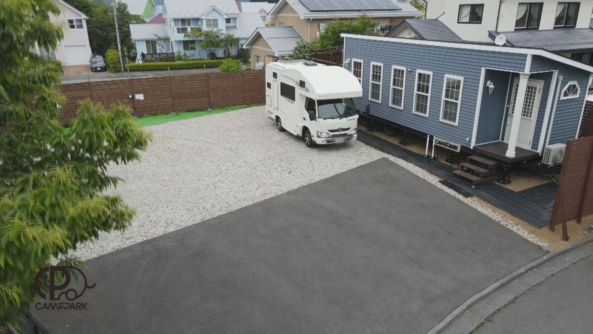 RVパークサイトのドローン撮影写真