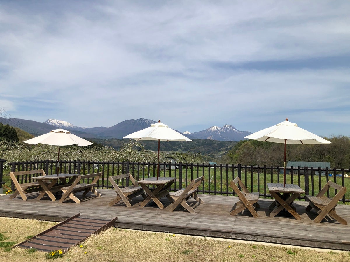 いいづなマルシェ むーちゃんの絶景テラス席