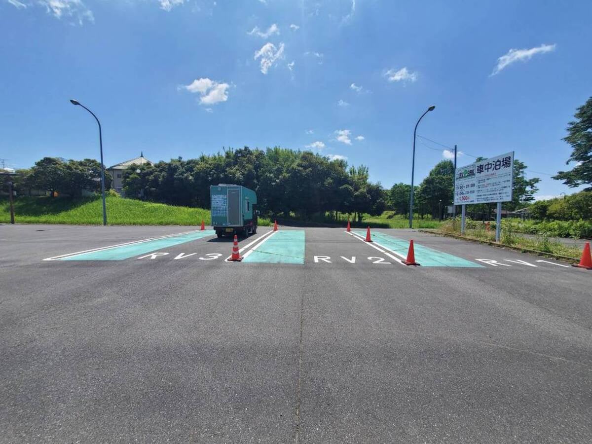 RVパーク ビアスパークしもつまのサイト風景