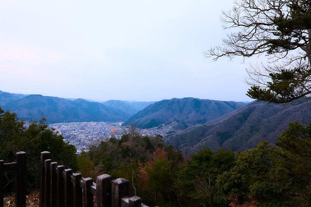 中太鼓の丸跡からの眺め