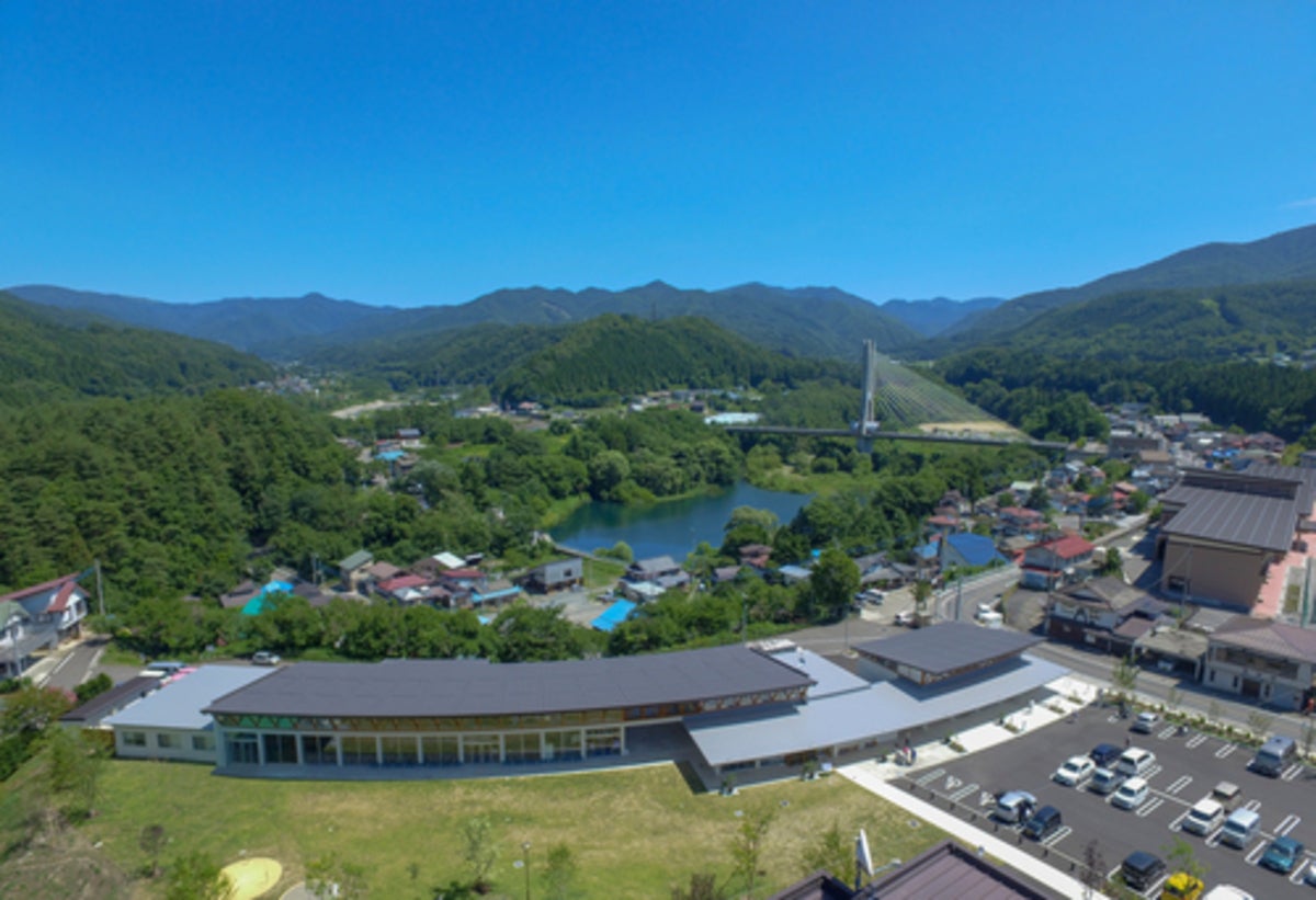 道の駅尾瀬かたしなの全景航空写真