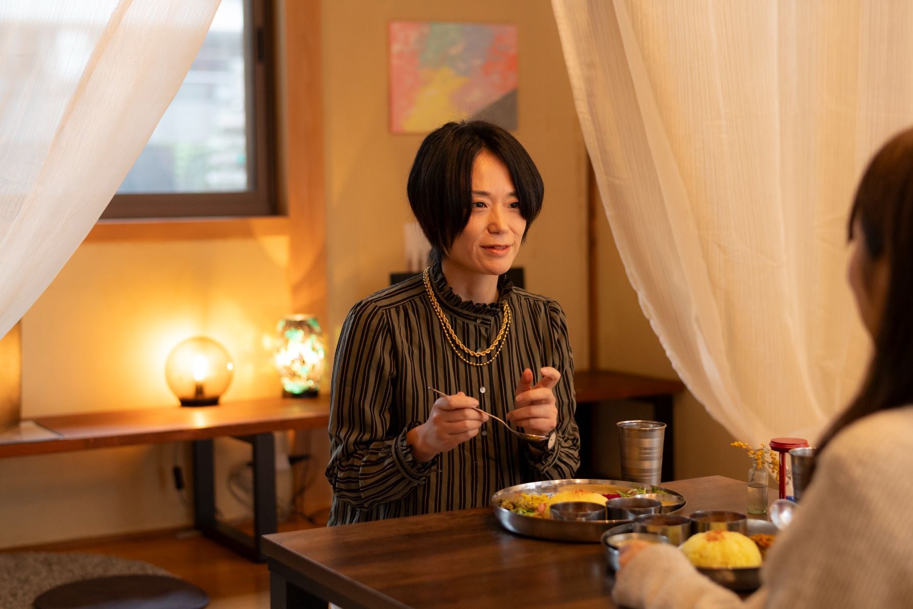 和室を改装した店内