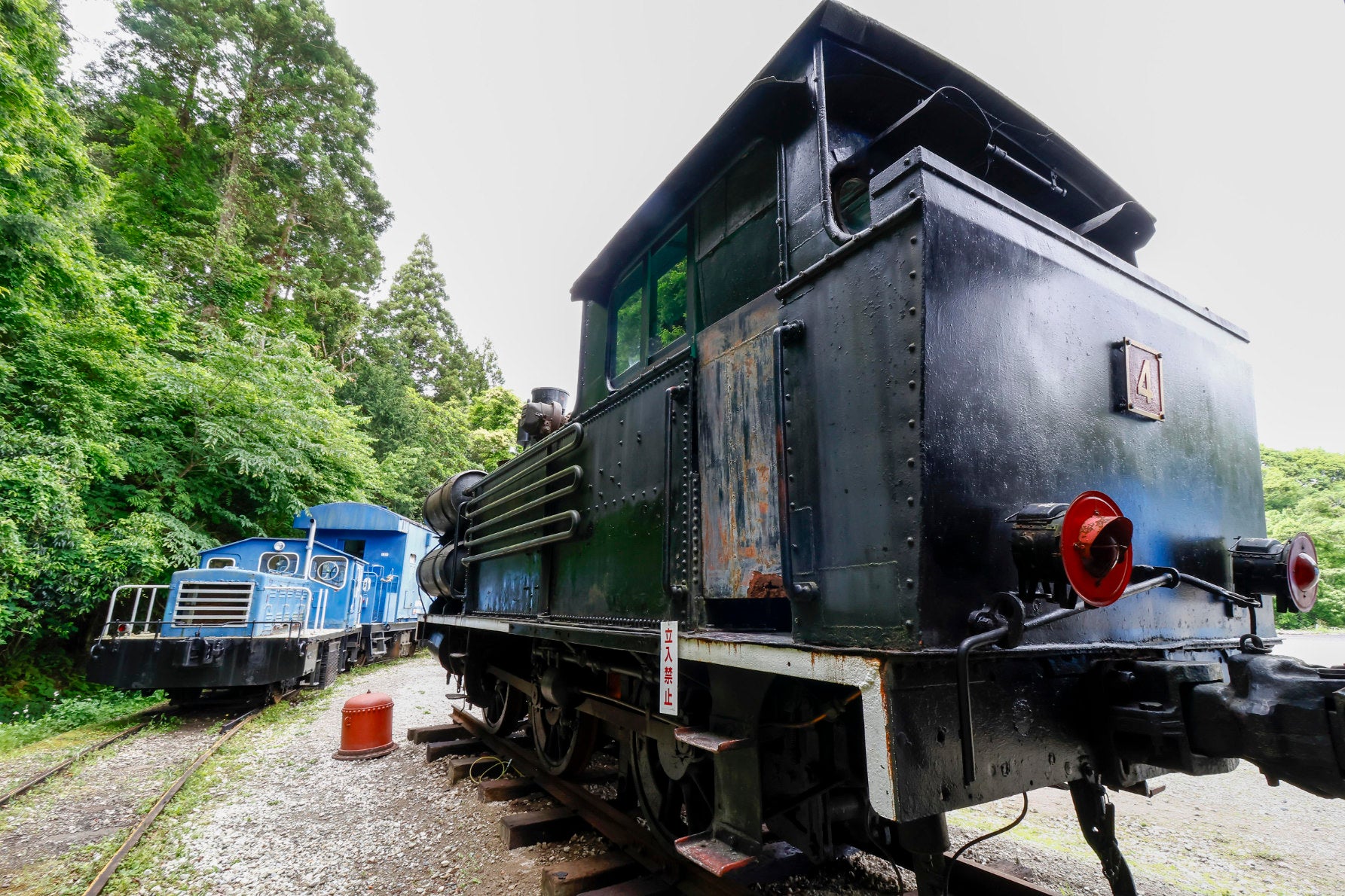 加悦（かや）鉄道の4号蒸気機関車の後ろ側