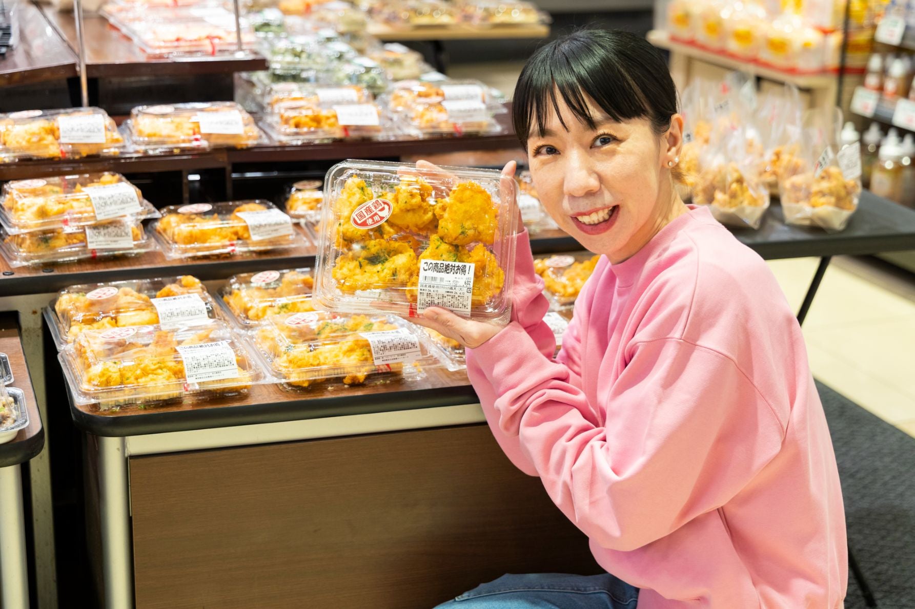 サイズバリエーションが豊富なマミーマートの国産鶏使用のやわらか鶏天